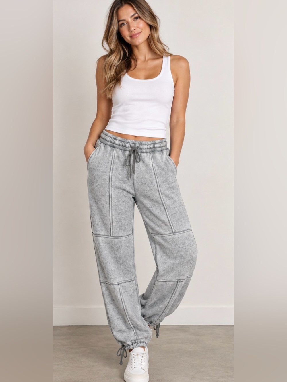 Double Zero Mint Sage Green Sweatpants Joggers Large L